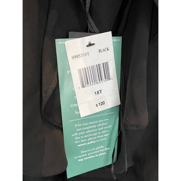 NWT Scarlett Tiered Dress Womens Size 18T Black Cold Shoulder Cocktail Dress - Picture 8 of 10